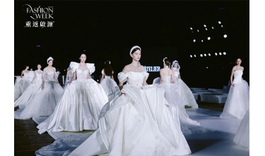 海上婚紗秀！東田造型學校助力Jimmy Choo2025春夏發(fā)布